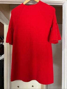 Moth Size XS Red Short Sleeve Knit Dress
